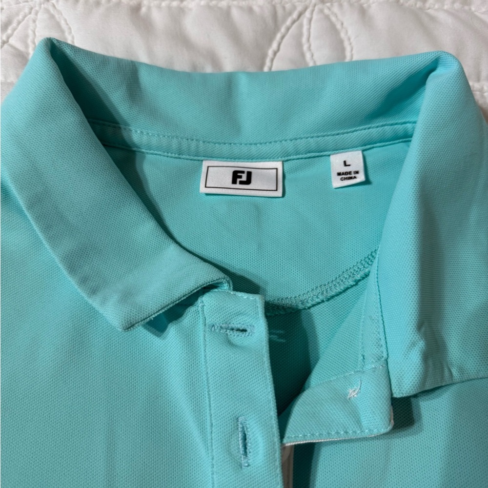 FootJoy Women’s Ruched Half Sleeve Golf Polo - Picture 6 of 6